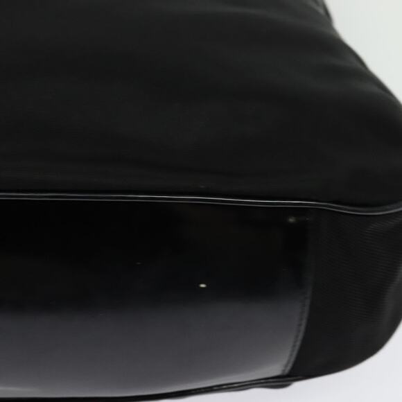 GUCCI Bamboo Hand Bag Nylon Black Silver 001 2404 001 2404 - Picture 13 of 16